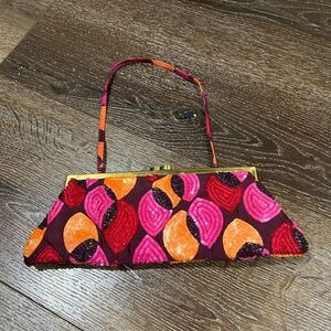 Santi beaded with sequence Colorful Patterned Clutch Bag